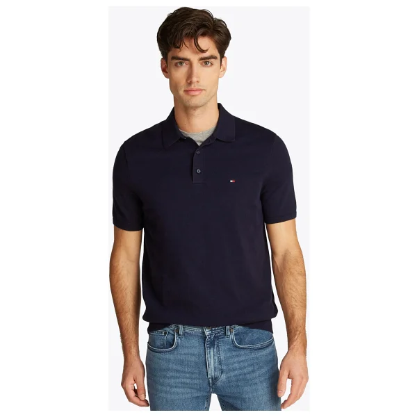 Tommy Hilfiger Core Essentials MW0MW37396 Kısa Kollu Polo Yaka Erkek Tişört - Görsel 2