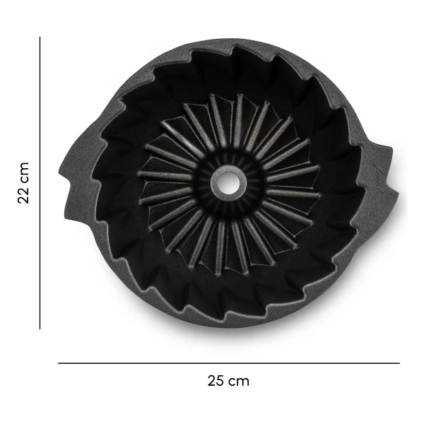 Jumbo Shark Ceramic Black Yuvarlak Kek Kalıbı - Görsel 6