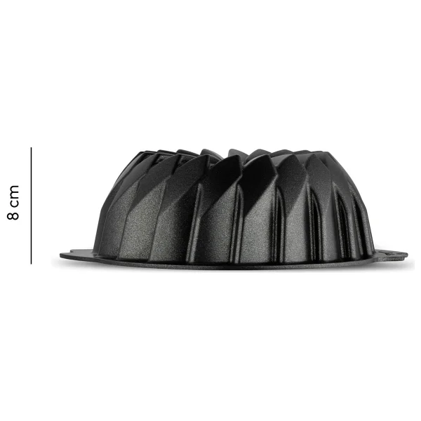 Jumbo Shark Ceramic Black Yuvarlak Kek Kalıbı - Görsel 7