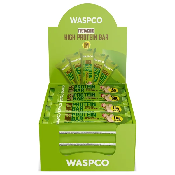 WaspCo Antep Fıstıklı 50 gr 12'li Yüksek Protein Bar - Görsel 5
