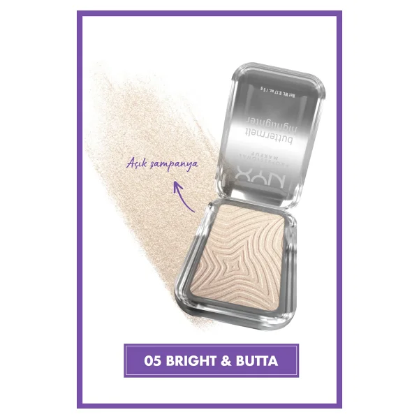 NYX Professional Buttermelt 05 Bright & Butta Highlighter - Görsel 2