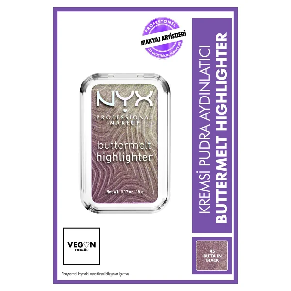 NYX Professional Buttermelt 45 Butta In Black Highlighter - Görsel 9