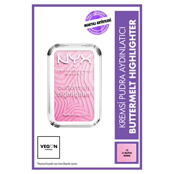 NYX Professional Buttermelt 15 U Butta Werk Highlighter - Görsel 8