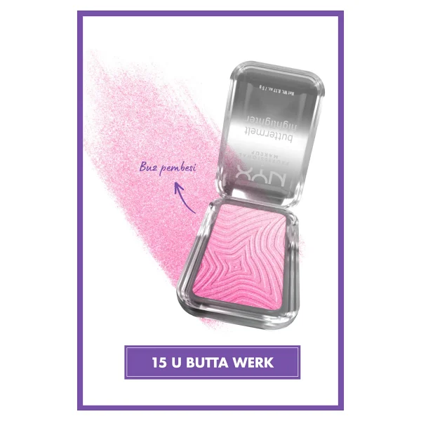 NYX Professional Buttermelt 15 U Butta Werk Highlighter - Görsel 2