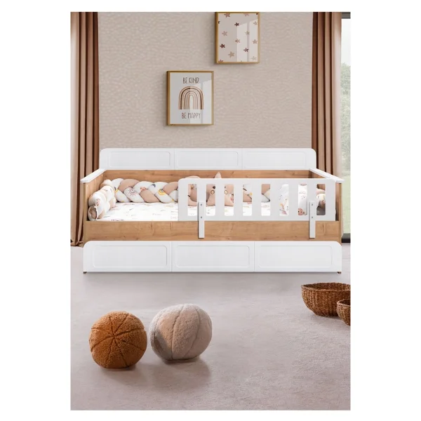Setay Mobilya Mira Ceviz 90x190 cm Yavrulu Montessori Karyola - Görsel 2