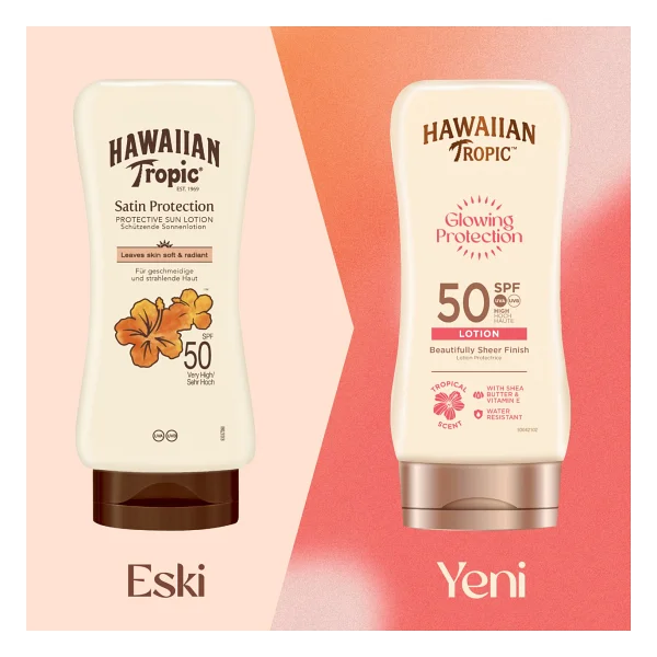 Hawaiian Tropic Glowing Protection 180 ml 50 Faktör Güneş Losyonu - Görsel 3