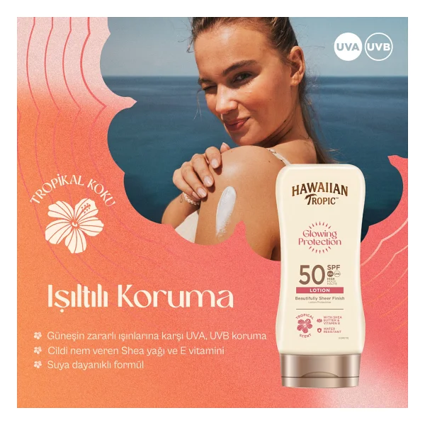 Hawaiian Tropic Glowing Protection 180 ml 50 Faktör Güneş Losyonu - Görsel 4