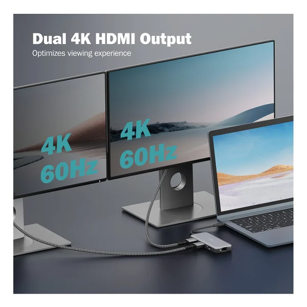 Dıgıtus Usb-C Docking Statio 3.2 Gen 2 Bağlantı Noktası (10 Gbit/s),8 Port - Görsel 2