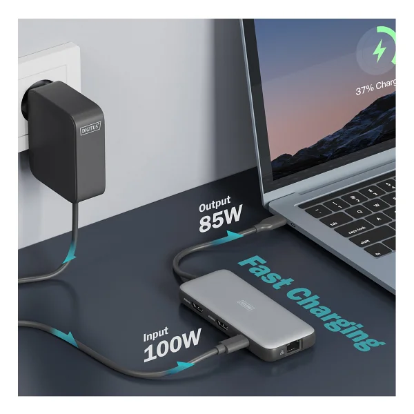 Dıgıtus Usb-C Docking Statio 3.2 Gen 2 Bağlantı Noktası (10 Gbit/s),8 Port - Görsel 4