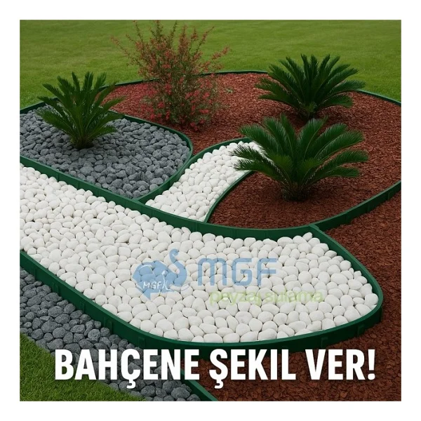 Mgf Plast Mgf Çim Ayırıcı / Sınırlandırıcı Plastik Ayraç 25 Metre - Siyah - Görsel 5
