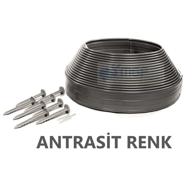 Mgf Plast Mgf Çim Ayırıcı / Sınırlandırıcı Plastik Ayraç 25 Metre - Siyah - Görsel 9