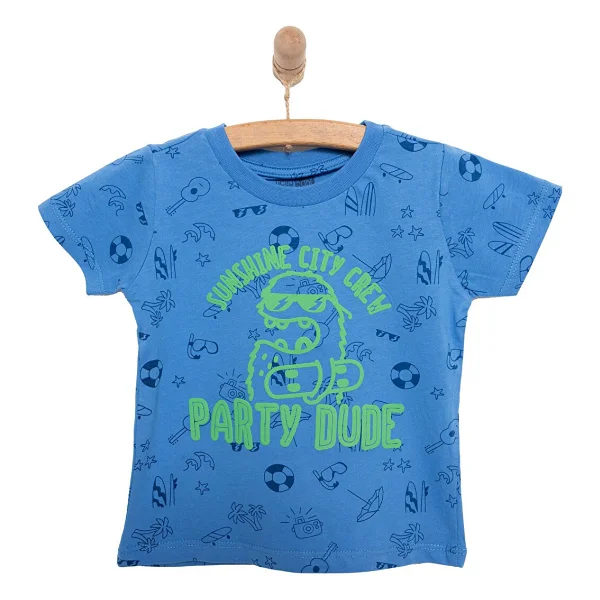 HelloBaby Basic Erkek Parti Baskılı T-Shirt Erkek Bebek - Görsel 3