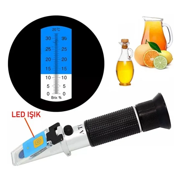 Loyka LED32 0-32 Brix LED Işıklı Refraktometre - Görsel 2
