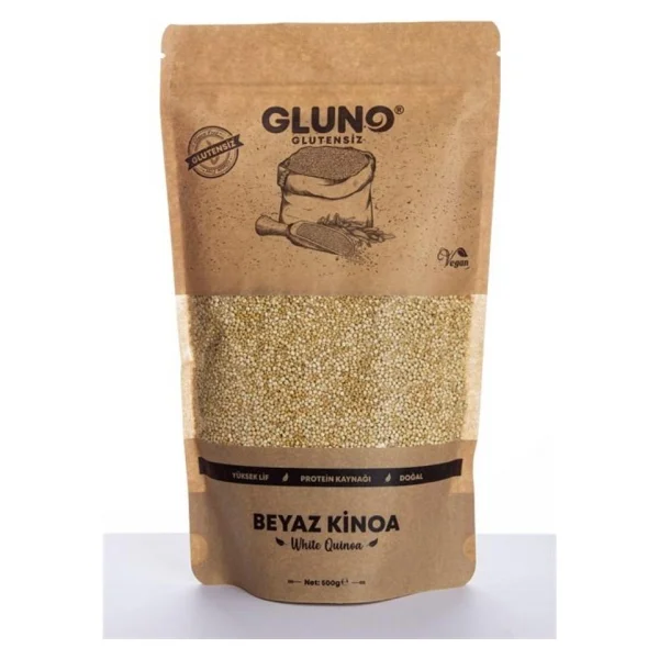 Gluno Glutensiz Beyaz Kinoa 500 gr - Görsel 2