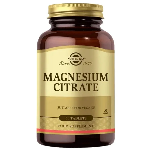 Solgar Magnesium Citrate 200 mg 60 Tablet - Görsel 9