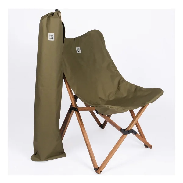 Bag The Joy 50x50 cm 2 Kişilik Haki Ahşap Kamp Masa Sandalye Takımı - Görsel 2