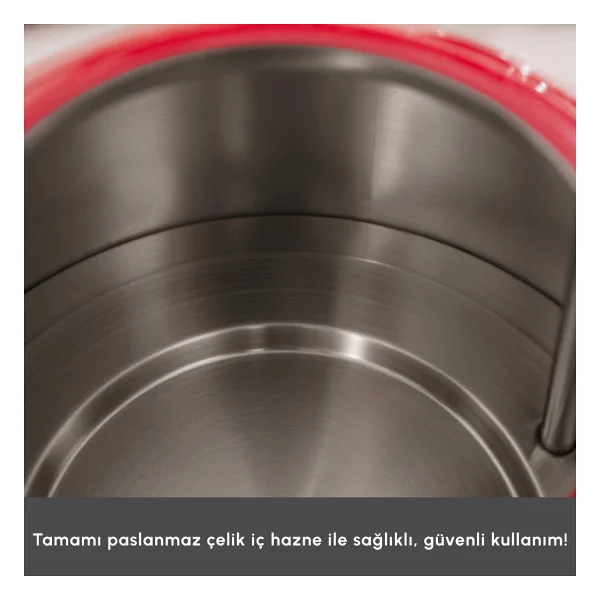 Karaca Retro 2202 Kırmızı 2200 W 1.7 lt Kettle - Görsel 5
