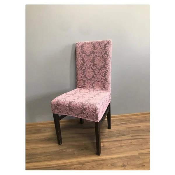 Jakarlı Esnek Şal Desen Tekli Sandalye Örtüsü - 180 x 230 cm - Görsel 4