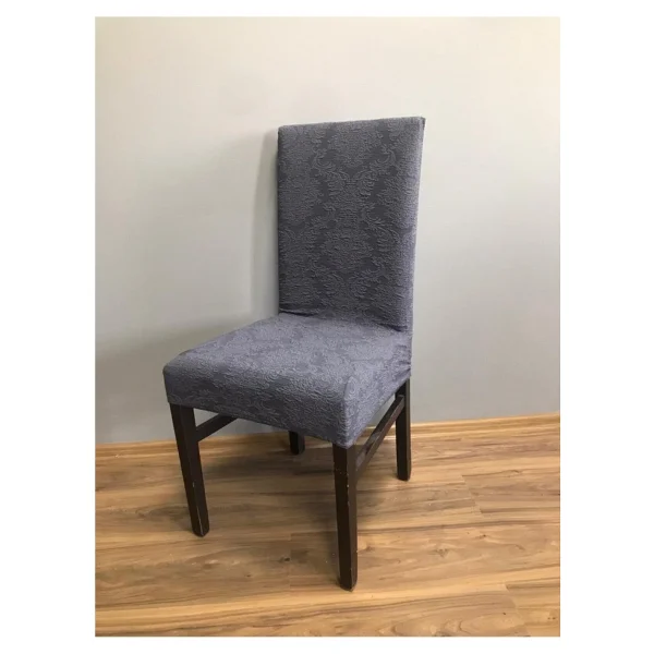 Jakarlı Esnek Şal Desen Tekli Sandalye Örtüsü - 180 x 230 cm - Görsel 7