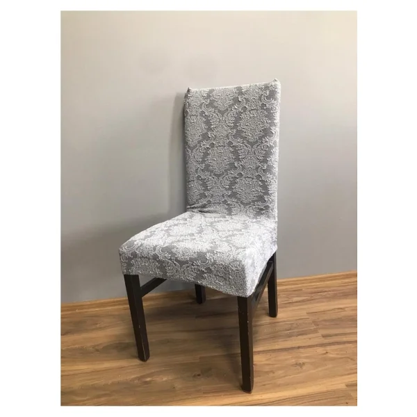 Jakarlı Esnek Şal Desen Tekli Sandalye Örtüsü - 180 x 230 cm - Görsel 8