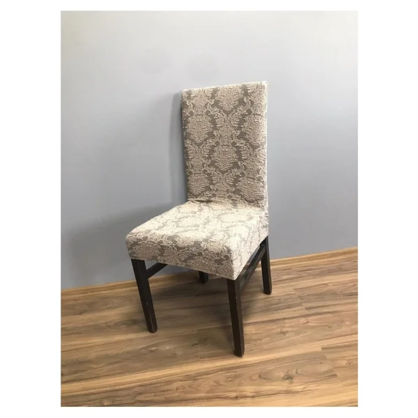 Jakarlı Esnek Şal Desen Tekli Sandalye Örtüsü - 180 x 230 cm - Görsel 9