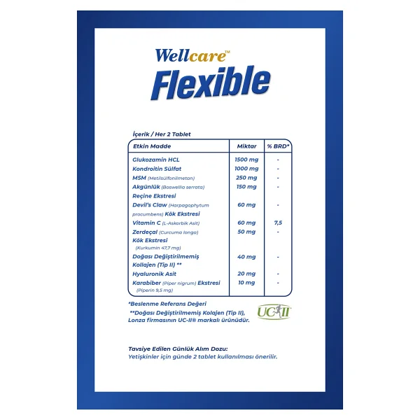 Wellcare Flexible 60 Tablet - Görsel 2