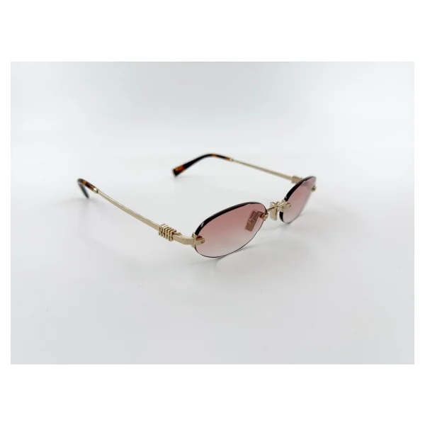 Miu Miu Logo A54S ZVN70O Gold-Pink Kadın Güneş Gözlüğü - Görsel 6