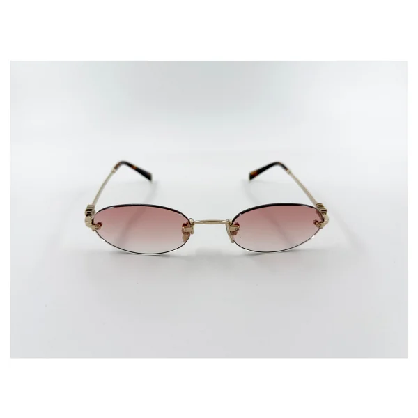 Miu Miu Logo A54S ZVN70O Gold-Pink Kadın Güneş Gözlüğü - Görsel 2