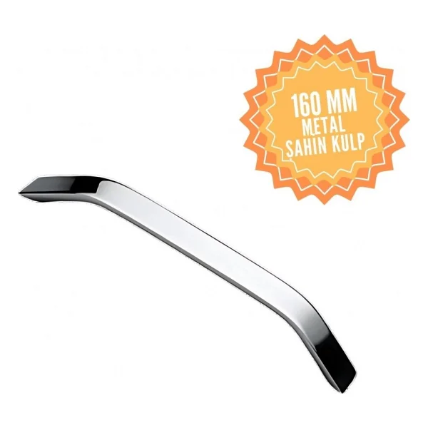 Şahin Krom 192 mm Kulp Lüks Country Mutfak Mobilya Dolap Çekmece Kulpu - Görsel 4