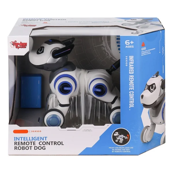 Vardem G55 Kumandalı Şarjlı Işıklı Müzikli İnteraktif Robot Köpek - Görsel 5