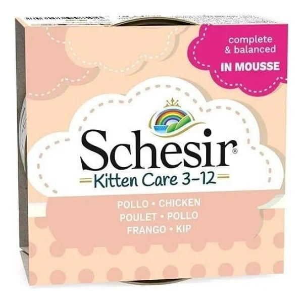Schesir Tavuklu ve Aloe Veralı 85 gr Yavru Konserve Kedi Maması - Görsel 3