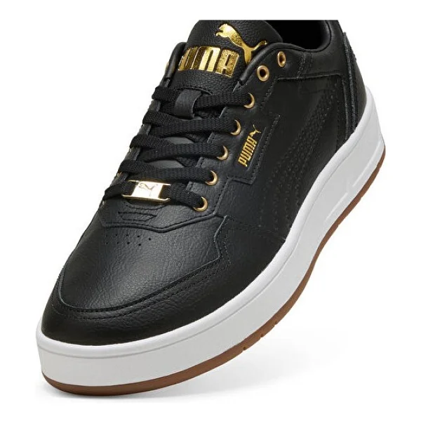 Puma Court Classic Lux 395019-11 Siyah Spor Ayakkabı - Görsel 5