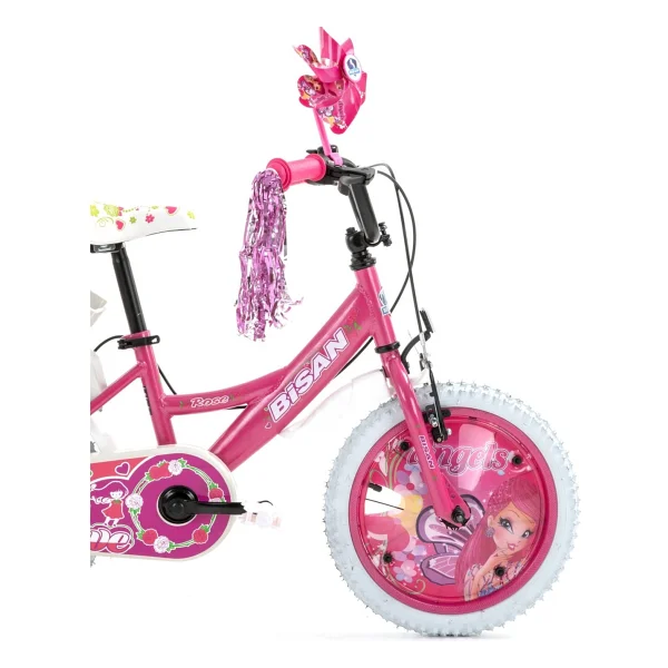 Bisan Rose Lila-Pembe 16 Jant Kız Çocuk Bisikleti - Görsel 7