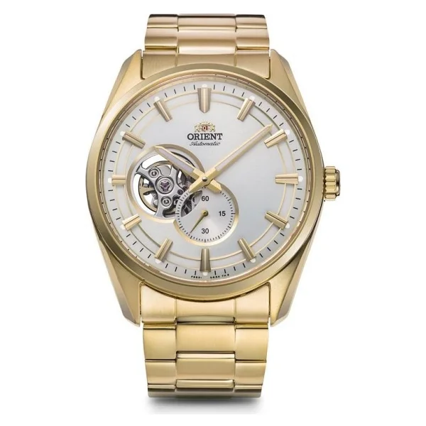 Orient Contemporary Semi-Skeleton RA-AR0007S10B Çelik Kordon Gold Erkek Kol Saati - Görsel 8