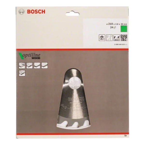 Bosch Optiline Wood 2608640621 210x30 mm 24 Diş Daire Testere Bıçağı - Görsel 2