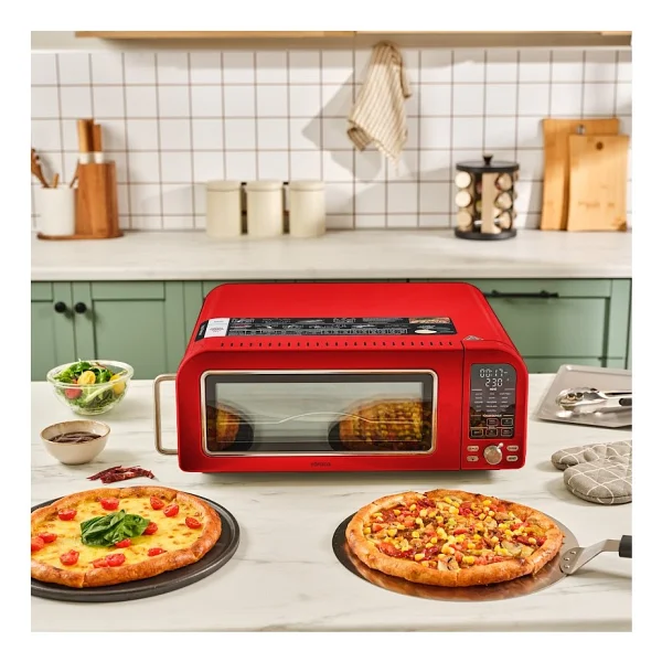 Karaca Vintage Craft Red Pizza Makinesi - Görsel 2