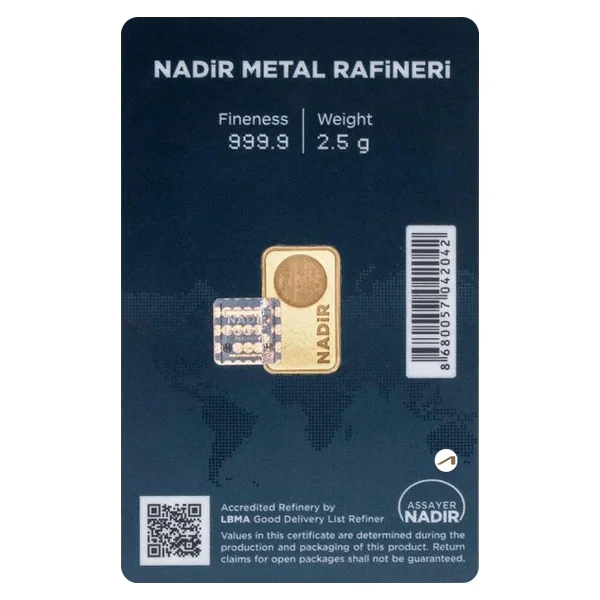 2.5 gr 24 Ayar 999.9 Milyem Gram Altın - Görsel 2