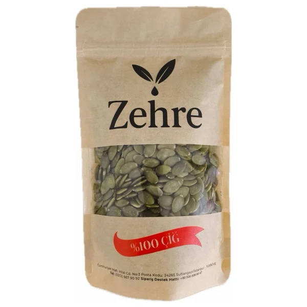 Zehre 250 gr Çiğ Kabak Çekirdeği Içi + 100 gr Brezilya Cevizi - 350 gr - Görsel 2