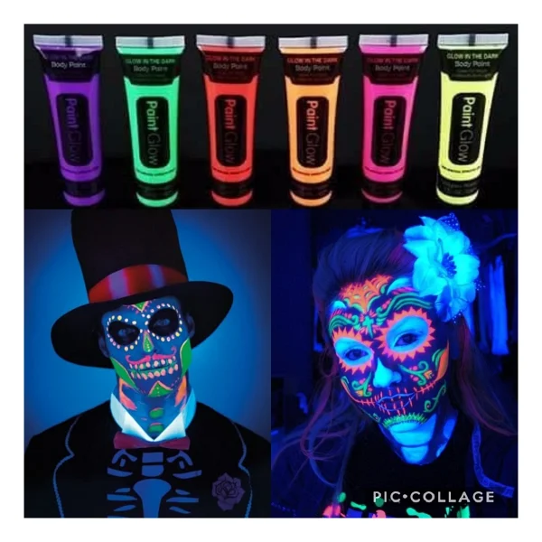 Glow Stick Boya Fosforlu Krem Boya 12 Adet - Görsel 5