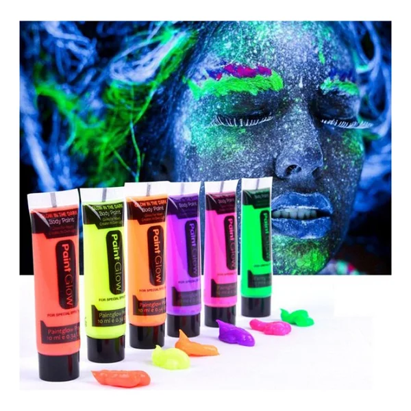 Glow Stick Boya Fosforlu Krem Boya 12 Adet - Görsel 4