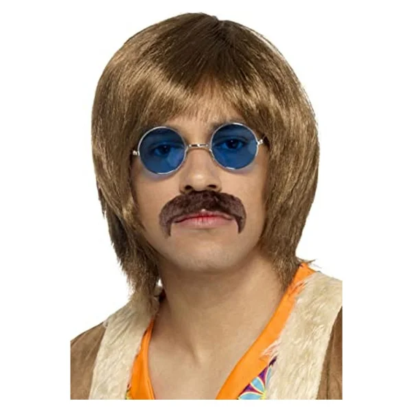 Yuvarlak Cam John Lennon Tarzı Gümüş Çerçeveli Mavi Gözlük - Görsel 2
