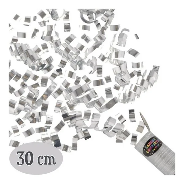 Gümüş Renk Konfeti 30 Cm - Görsel 2
