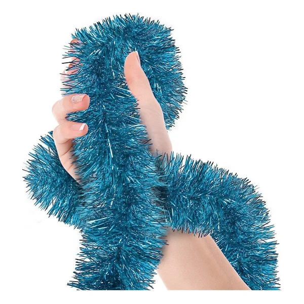Parti İçin Sim Süs 2 Metre Uzunluk 6 cm Genişlik Açık Mavi Renk İthal - Görsel 3