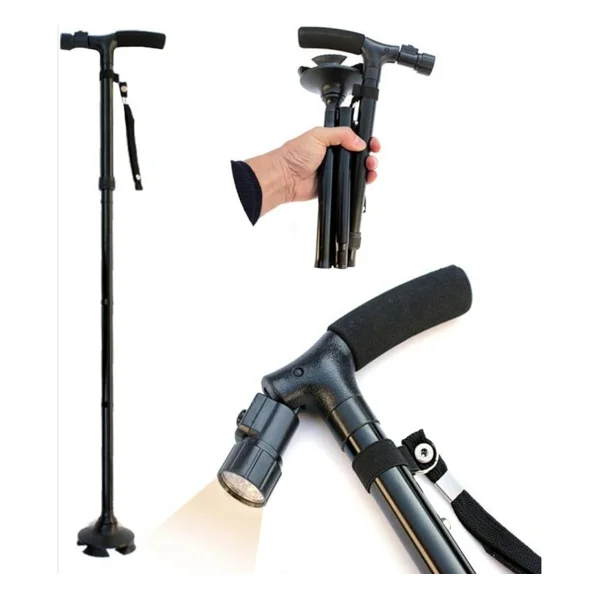 Led Işıklı Katlanır Baston - Görsel 2