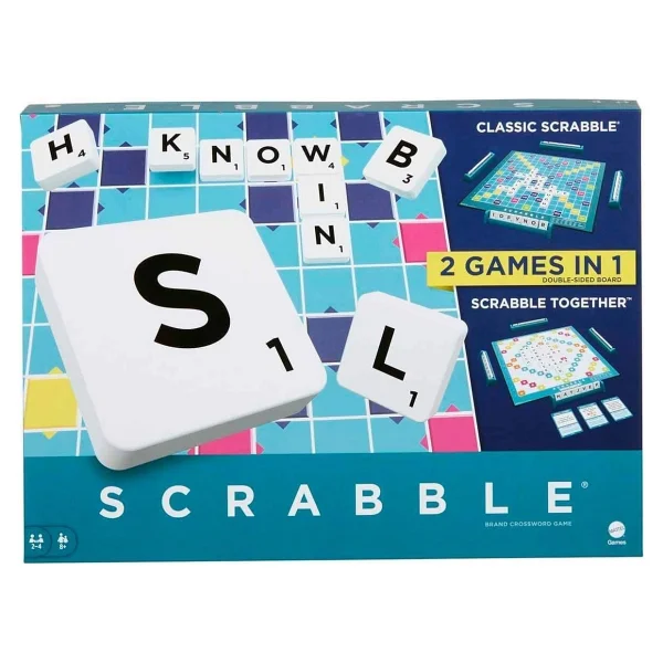 Scrabble Classic 2'si 1 Arada İngilizce HWD43 - Görsel 4