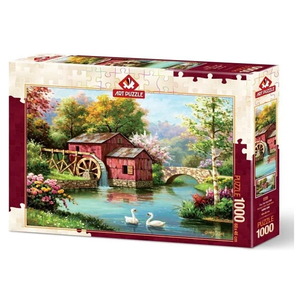 Art Puzzle Kırmızı Eski Değirmen Puzzle 1000 Parça 5188 - Görsel 3