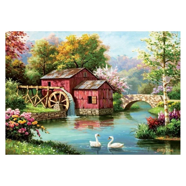 Art Puzzle Kırmızı Eski Değirmen Puzzle 1000 Parça 5188 - Görsel 2