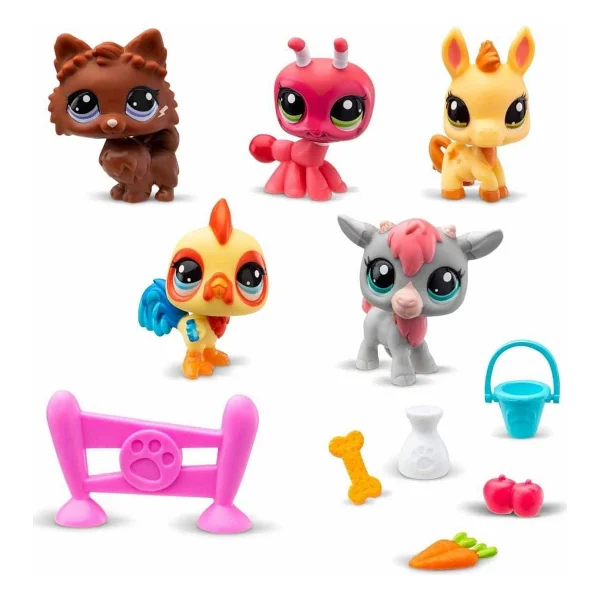 Littlest Pet Shop S1 Minişler Çiftlikte 5'li Figür Seti - Görsel 8