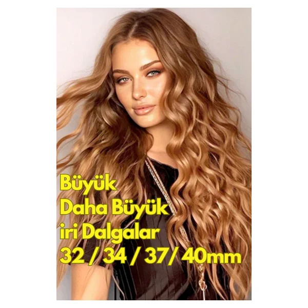 Shibowavy Wag Maşa 4 Ayarlı Siyah Renk ULTRA DERİN İri Dalgalar (32MM/34MM/37MM/40MM AYARLANABİLİR ÖZELLİKLİ) - Görsel 5