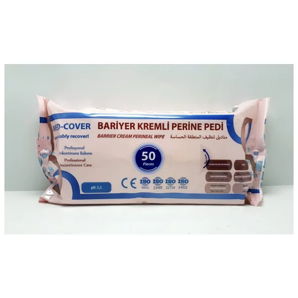 Med-Cover Bariyer Kremli Perine Temizleme Pedi 50'li 3 Adet - 3 ADET - Görsel 4